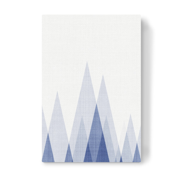 Leinwandbild "Blue Triangles III" artboxONE - Abstrakt,Geometrie