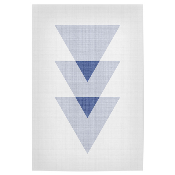 Poster "Blue Triangles" artboxONE - Abstrakt,Geometrie
