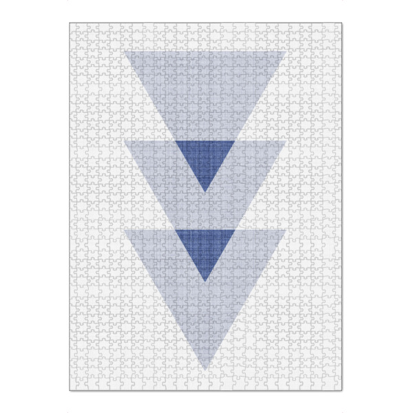 Puzzle Ravensburger "Blue Triangles" artboxONE - Abstrakt,Geometrie