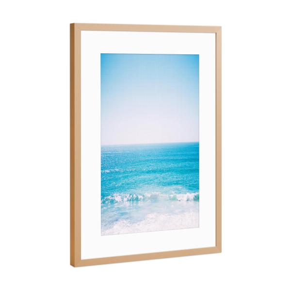 Poster mit Rahmen Kupfer "Summer Ocean" artboxONE - Natur,Reise,Reise / Strand und Meer