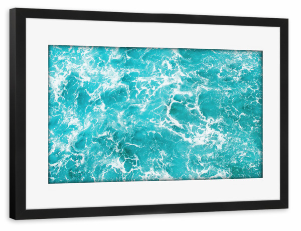 Poster mit Rahmen schwarz "Ocean Water" artboxONE - Natur,Reise,Reise / Strand und Meer