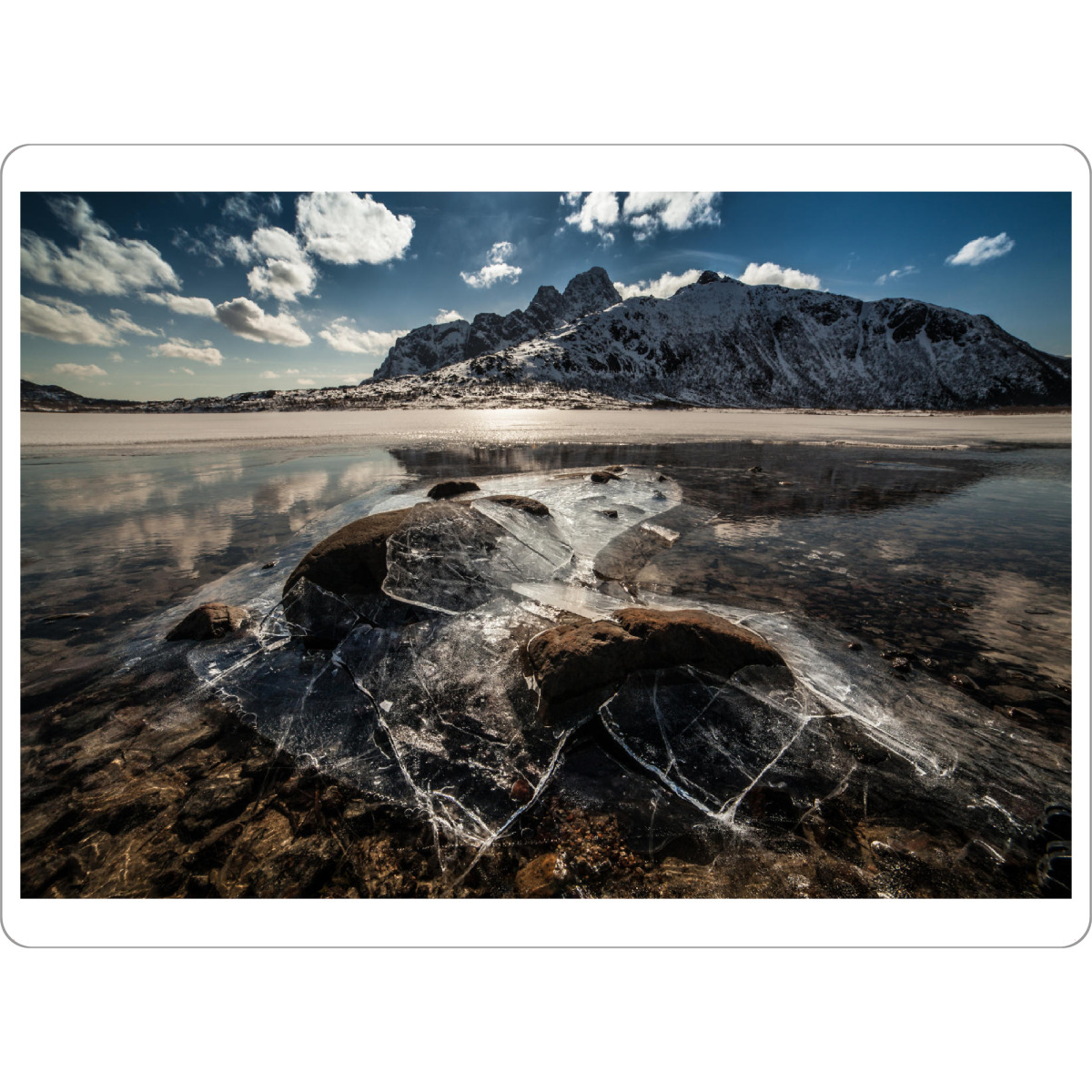 Tischset "Frozen Fjord" artboxONE - Natur