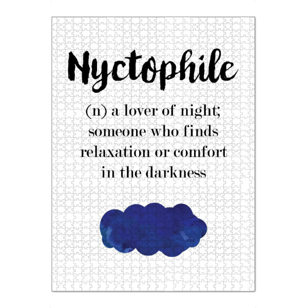 Puzzle Ravensburger "Nyctophile" artboxONE - Typografie,Natur,Schwarzweiß