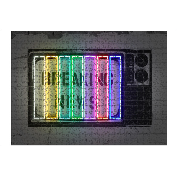 artboxONE Puzzle "Breaking news" artboxONE - Streetart