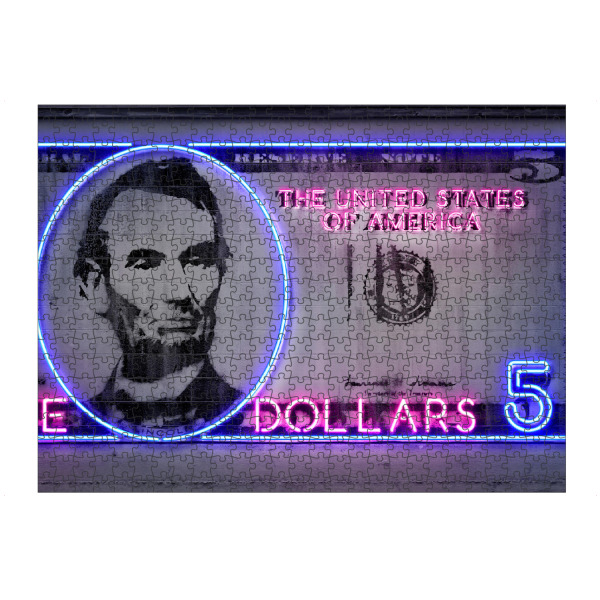 Puzzle Ravensburger "5 dollars" artboxONE - Menschen,Streetart