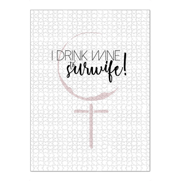 Puzzle Ravensburger "Surwife" artboxONE - Typografie,Essen & Trinken / Alkohol