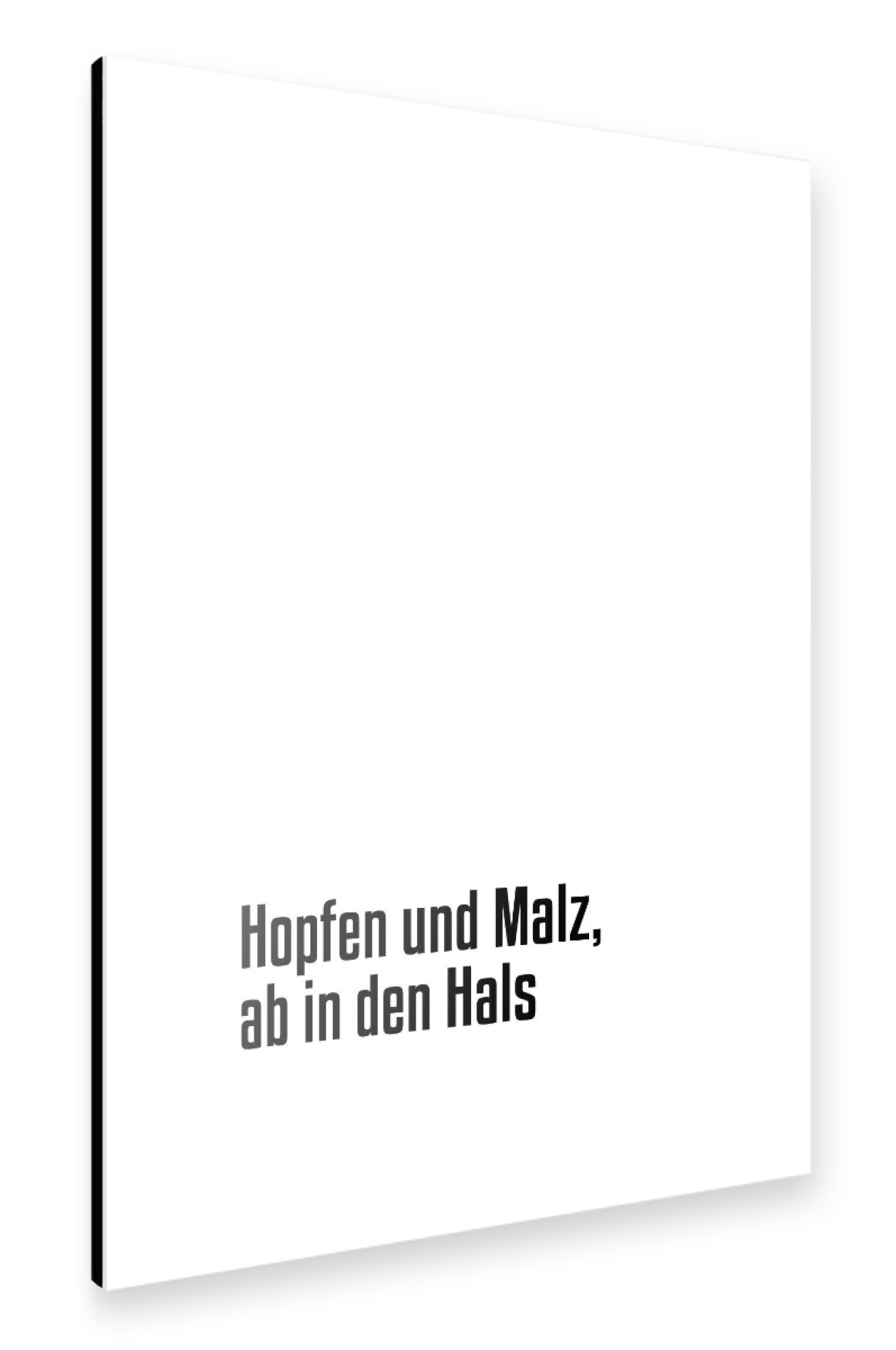 Alu-Dibond "Hopfen und Malz" 30x20 cm artboxONE