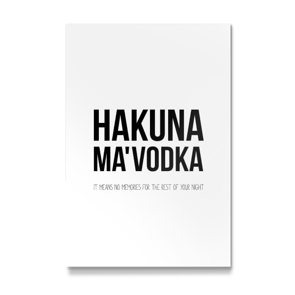 Galerie-Print "Hakuna Ma'Vodka" 30x20 cm artboxONE