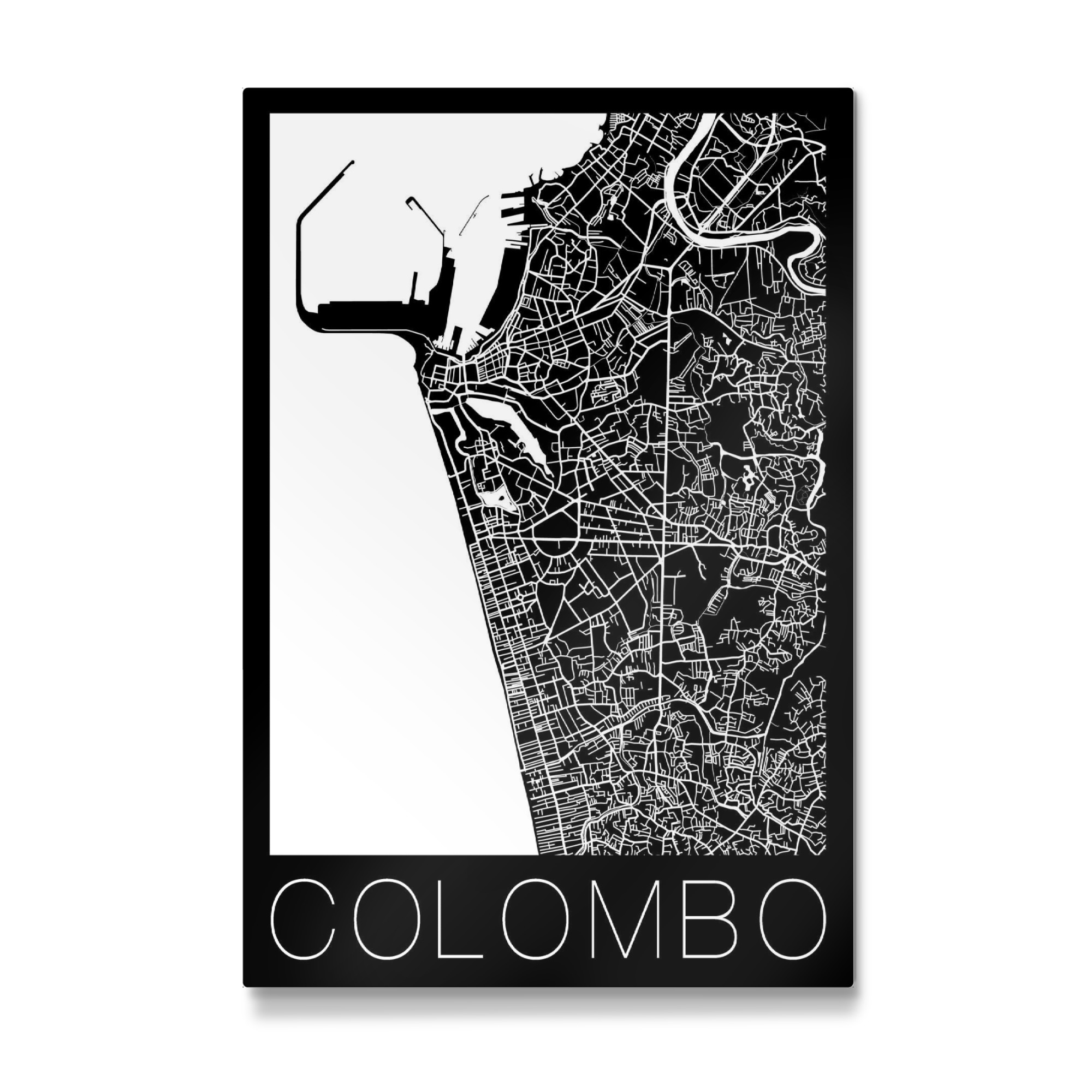 Galerie-Print "Retro Map of Colombo, Sri Lanka" 30x20 cm artboxONE