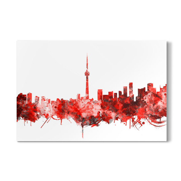 Galerie-Print "Toronto city skyline red" 30x20 cm artboxONE