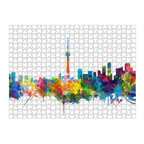 artboxONE Puzzle "Toronto city skyline watercolor" artboxONE - Städte,Reise,Architektur - Toronto,Skyline,Watercolor - Bild toronto