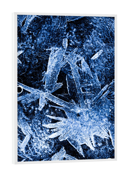Poster mit weißem Rahmen "Eiskunst LXV" artboxONE - Natur,Abstrakt