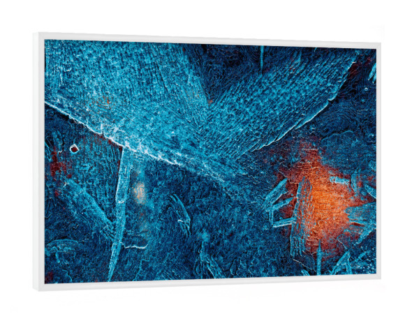 Poster mit weißem Rahmen "Eiskunst LVIII" artboxONE - Natur,Abstrakt