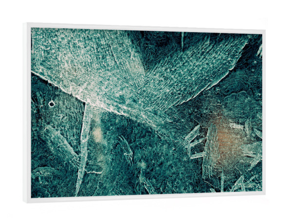 Poster mit weißem Rahmen "Eiskunst LX" artboxONE - Natur,Abstrakt