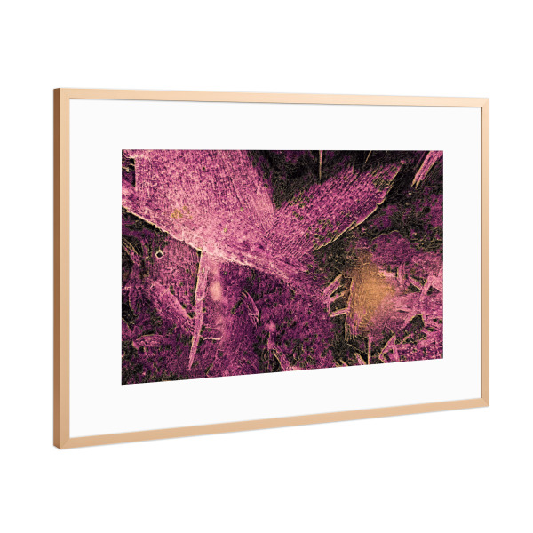 Poster mit Rahmen Kupfer "Eiskunst LXI" artboxONE - Natur,Abstrakt