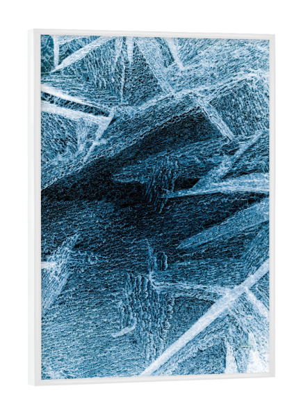 Poster mit weißem Rahmen "Eiskunst XXXIX" artboxONE - Natur,Abstrakt