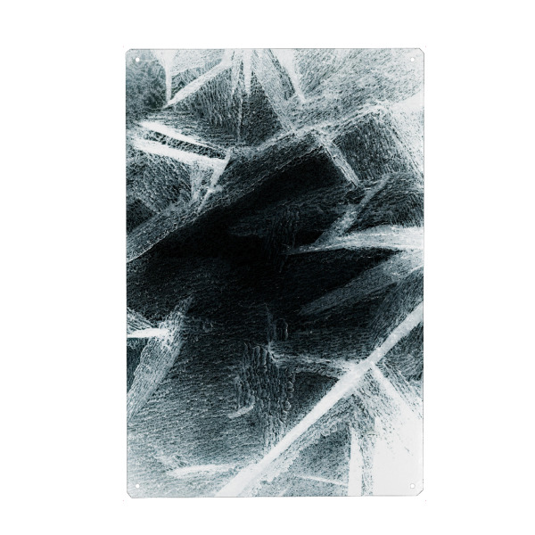 Holzbild "Eiskunst XLI" artboxONE - Natur,Abstrakt,Schwarzweiß