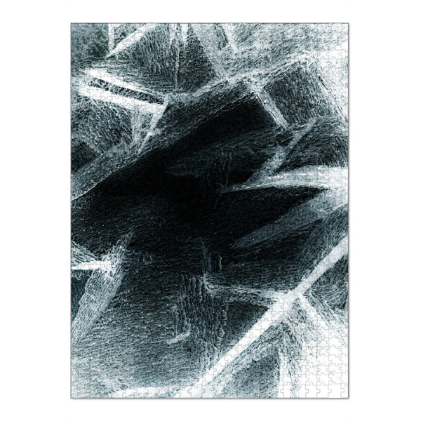 Puzzle Ravensburger "Eiskunst XLI" artboxONE - Natur,Abstrakt,Schwarzweiß