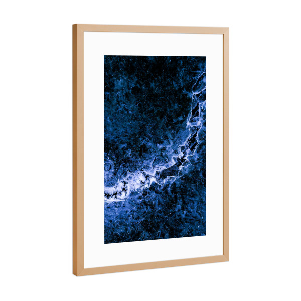 Poster mit Rahmen Kupfer "Eiskunst XLIII" artboxONE - Natur,Abstrakt