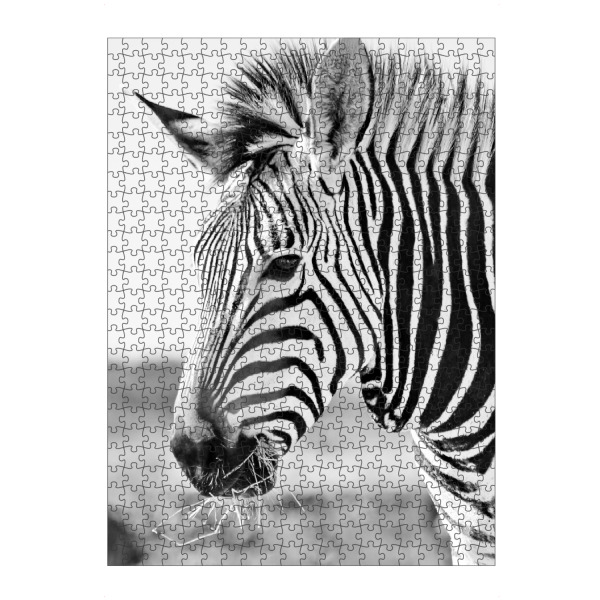 artboxONE Puzzle "Zebra Portrait sw 636" artboxONE - Natur,Tiere,Schwarzweiß,Reise / Afrika