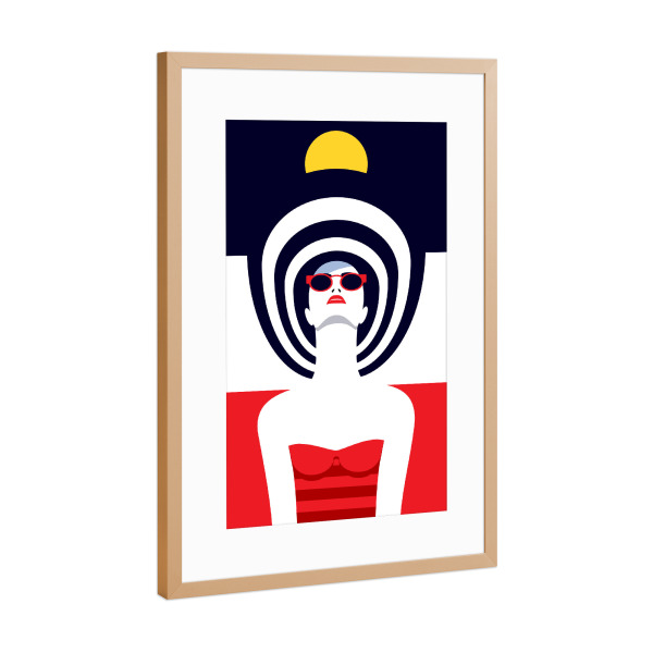 Poster mit Rahmen Kupfer "French Style" artboxONE - Reise,Fashion,Reise / Länder