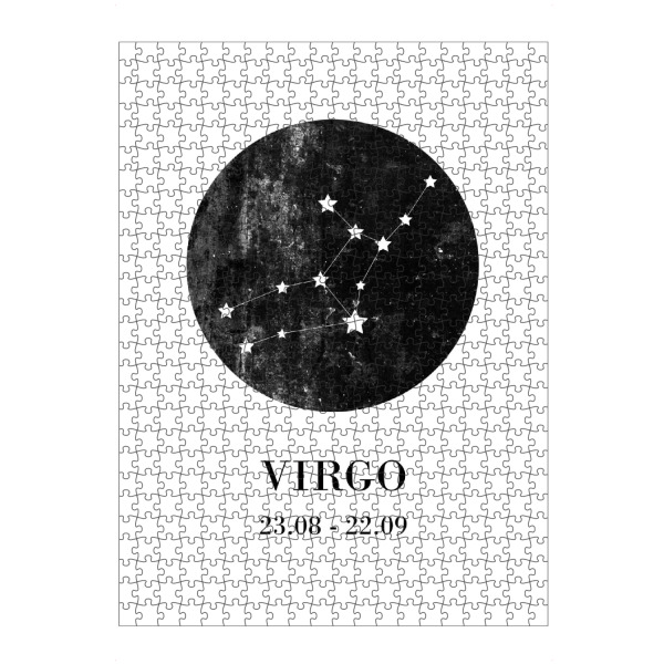 Puzzle Ravensburger "Virgo 3" artboxONE - Typografie,Natur,Für Kinder,Schwarzweiß