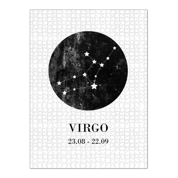 Puzzle Ravensburger "Virgo 3" artboxONE - Typografie,Natur,Für Kinder,Schwarzweiß