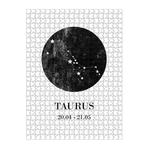 Puzzle Ravensburger "Taurus 3" artboxONE - Typografie,Natur,Für Kinder,Schwarzweiß