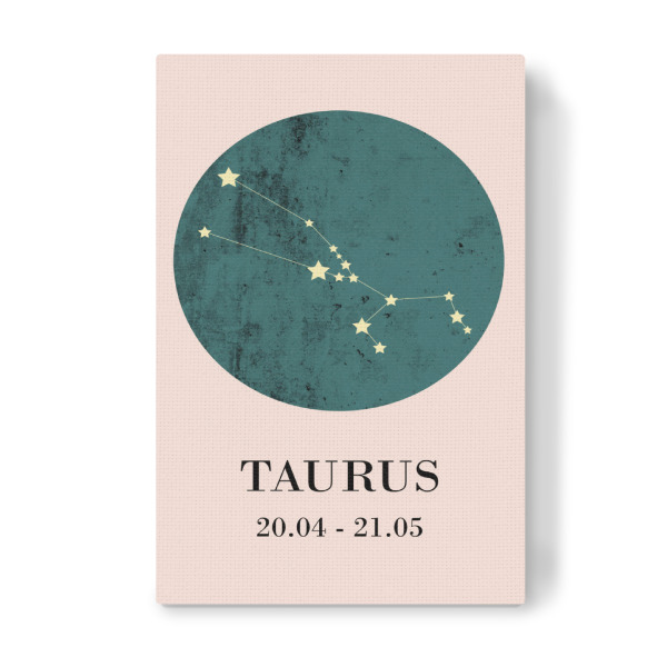 Leinwandbild "Taurus 2" artboxONE - Typografie,Natur,Für Kinder,Tiere