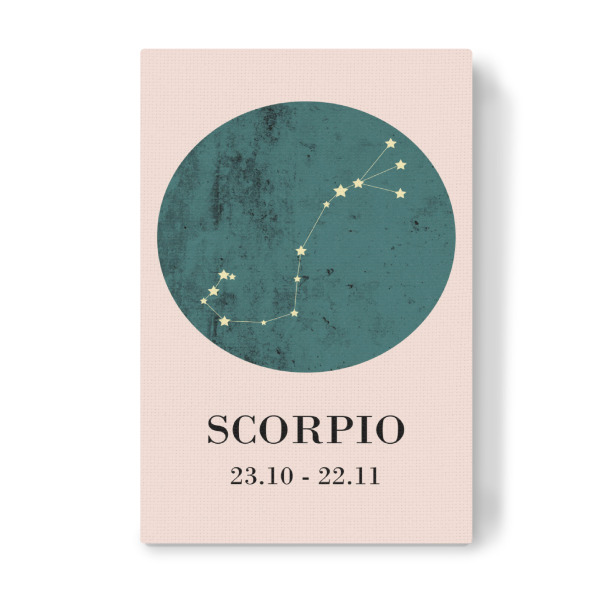 Leinwandbild "Scorpio 2" artboxONE - Typografie,Natur,Für Kinder
