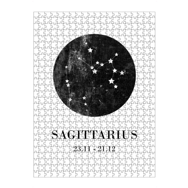 Puzzle Ravensburger "Sagittarius 3" artboxONE - Typografie,Natur,Für Kinder,Schwarzweiß