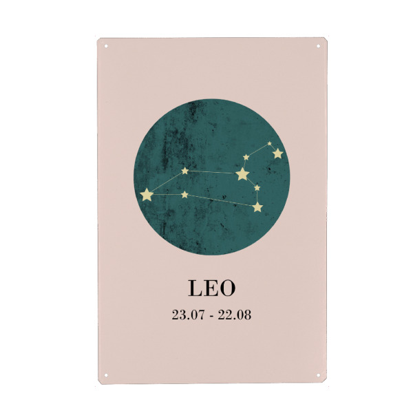 Holzbild "Leo 2" artboxONE - Typografie,Natur,Für Kinder