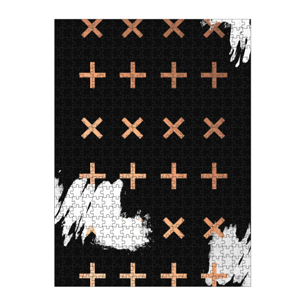 artboxONE Puzzle "Bronze Geometric Pattern" artboxONE - Schwarzweiß,Geometrie