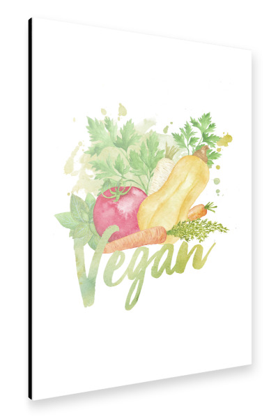 Alu-Dibond "Vegan Wall Art" 30x20 cm artboxONE