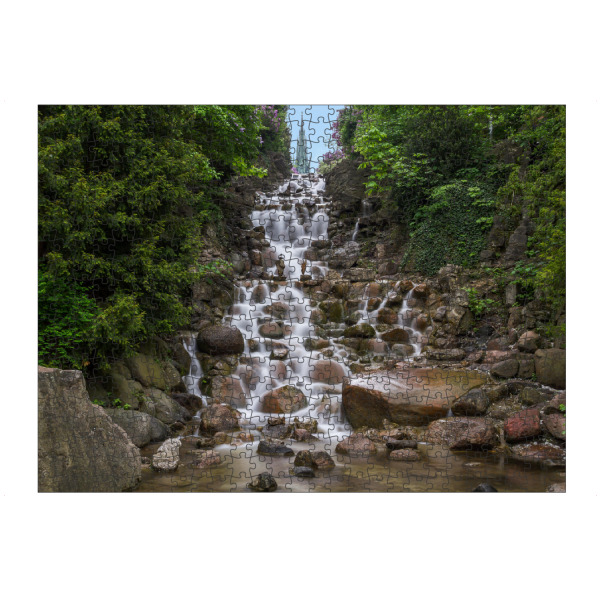 artboxONE Puzzle "Wasserfall im Viktoriapark 2" artboxONE - Natur