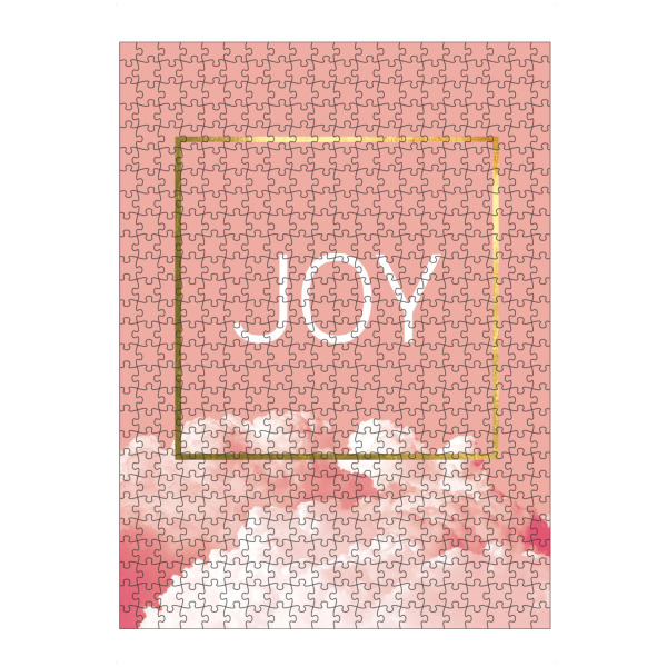 Puzzle Ravensburger "Joy blush" artboxONE - Natur,Abstrakt,Geometrie,Liebe - Freude,Wolken,Blush,Gold - Bild freude