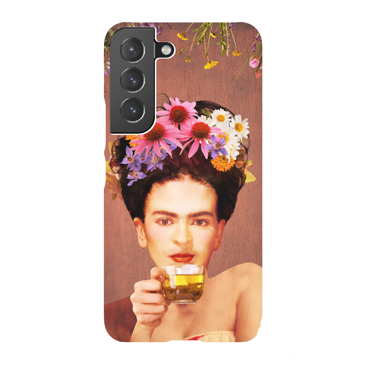 "Frida Drinking Tea"für Samsung Galaxy - Premium-Case Handyhülle artboxONE