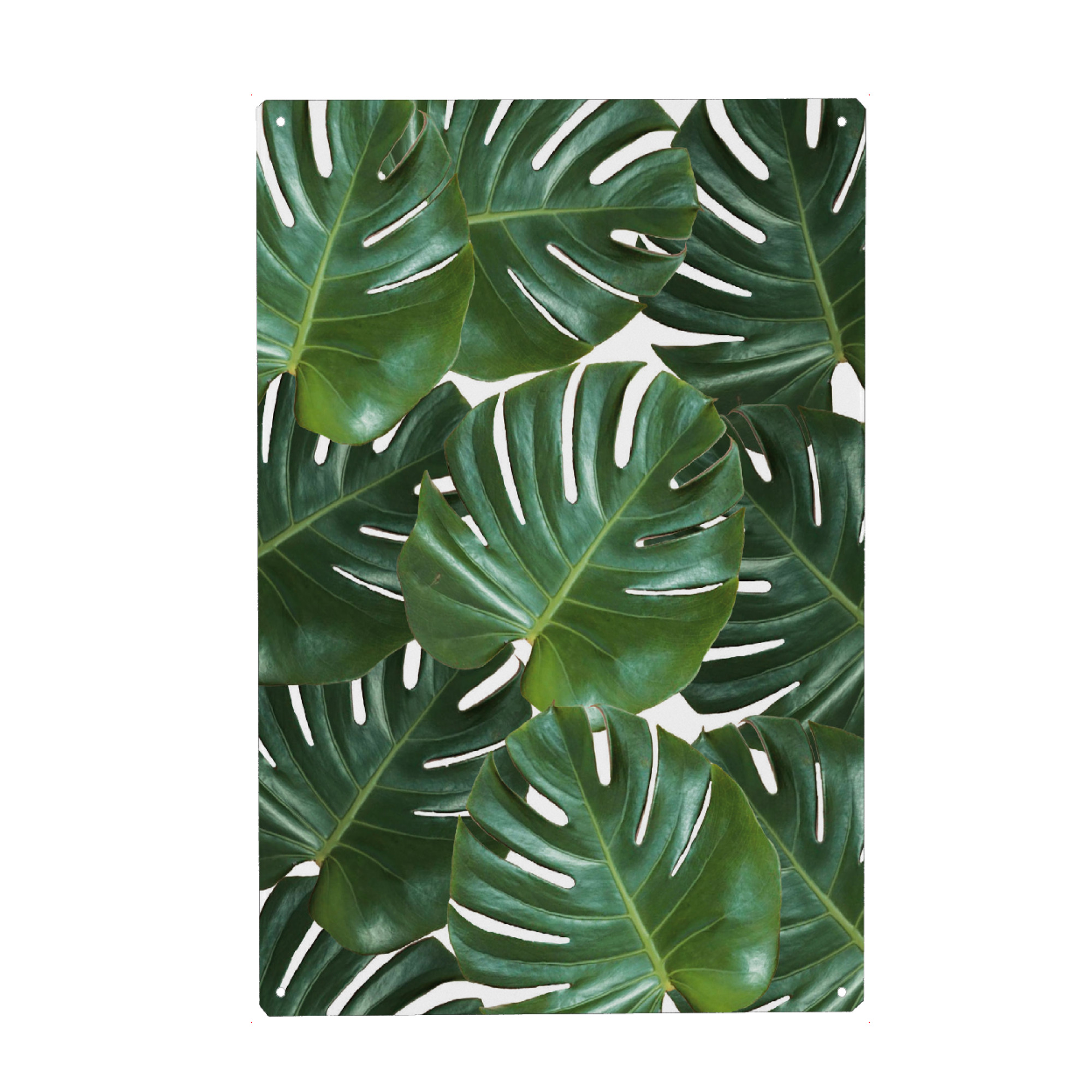 Holzbild "Monstera #2" artboxONE - Floral,Geometrie - Monstera,Blätter,Leaves,Pflanze,Plant,Nature,Summer,Sommer