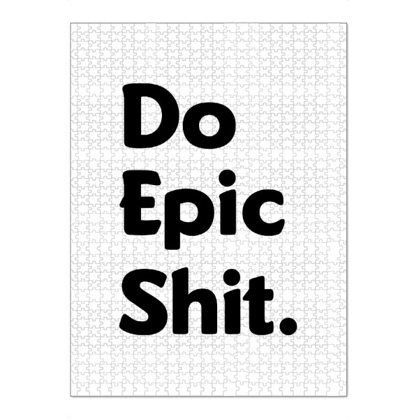 Puzzle Ravensburger "Do Epic Shit 2" artboxONE - Typografie,Abstrakt,Schwarzweiß,Männer,Festivals