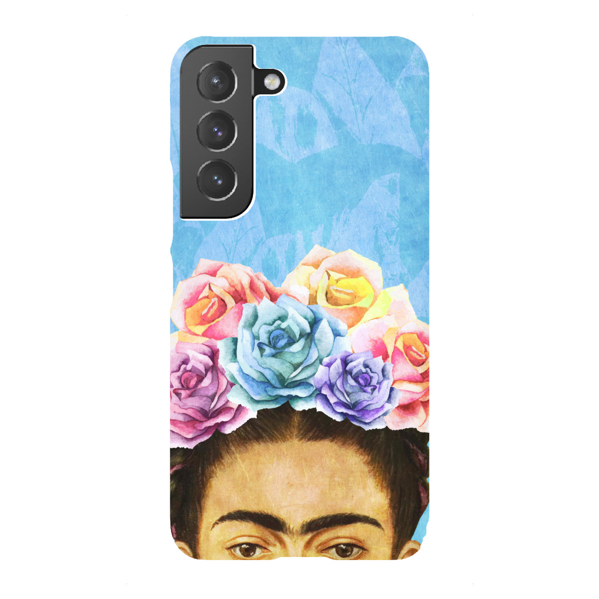 Samsung Galaxy "Peek-A-Boo Frida Blue" Premium-Case Handyhülle artboxONE