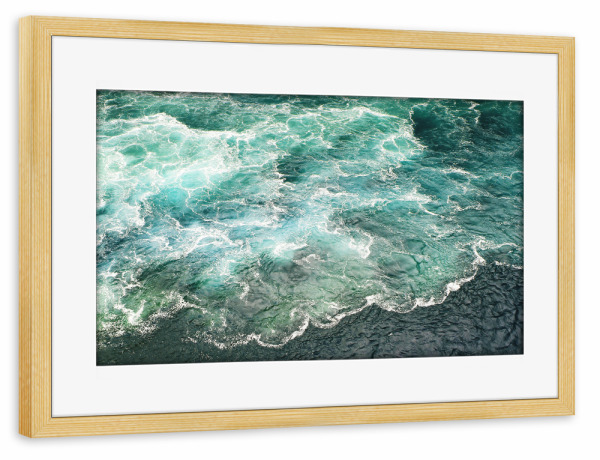 Poster mit Rahmen kiefer "Turquoise Ocean" artboxONE - Natur,Reise,Reise / Strand und Meer,Festivals