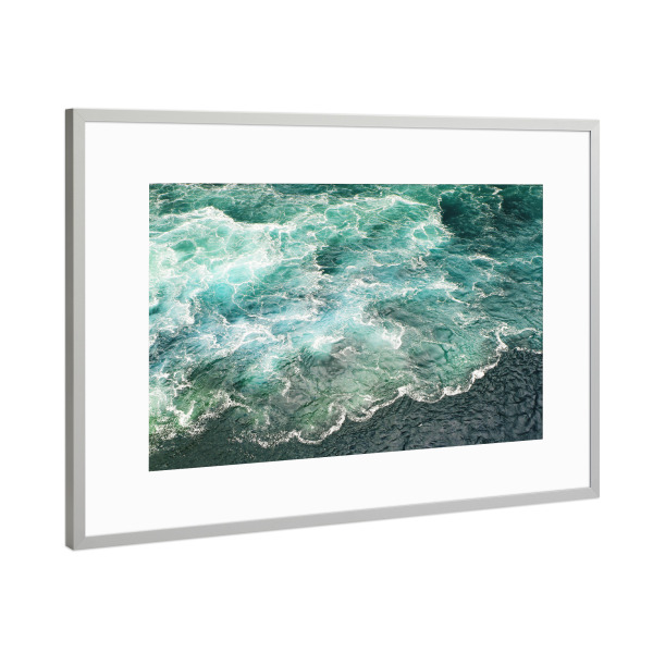 Poster mit Rahmen Silber "Turquoise Ocean" artboxONE - Natur,Reise,Reise / Strand und Meer,Festivals