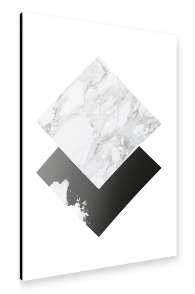 Alu-Dibond "Marble Geometric" 30x20 cm artboxONE