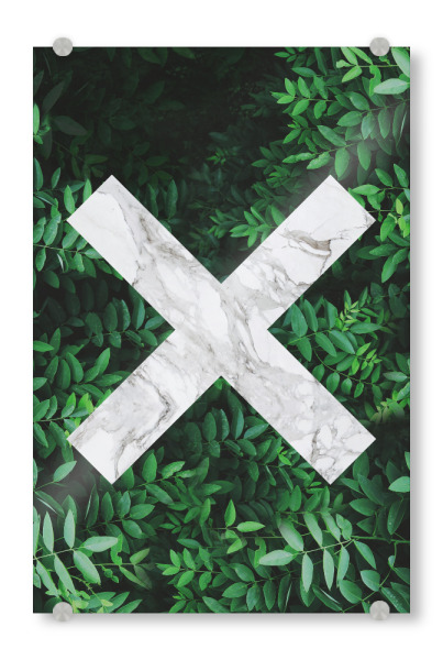 Acrylglasbild "Gray Marble" artboxONE - Natur,Abstrakt,Geometrie,Marmor