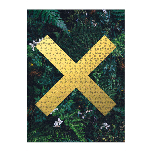 Puzzle Ravensburger "Gold Foil Cross Tropical" artboxONE - Natur,Geometrie