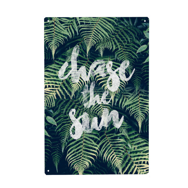 Holzbild "Chase the Sun" artboxONE - Typografie,Natur,Festivals