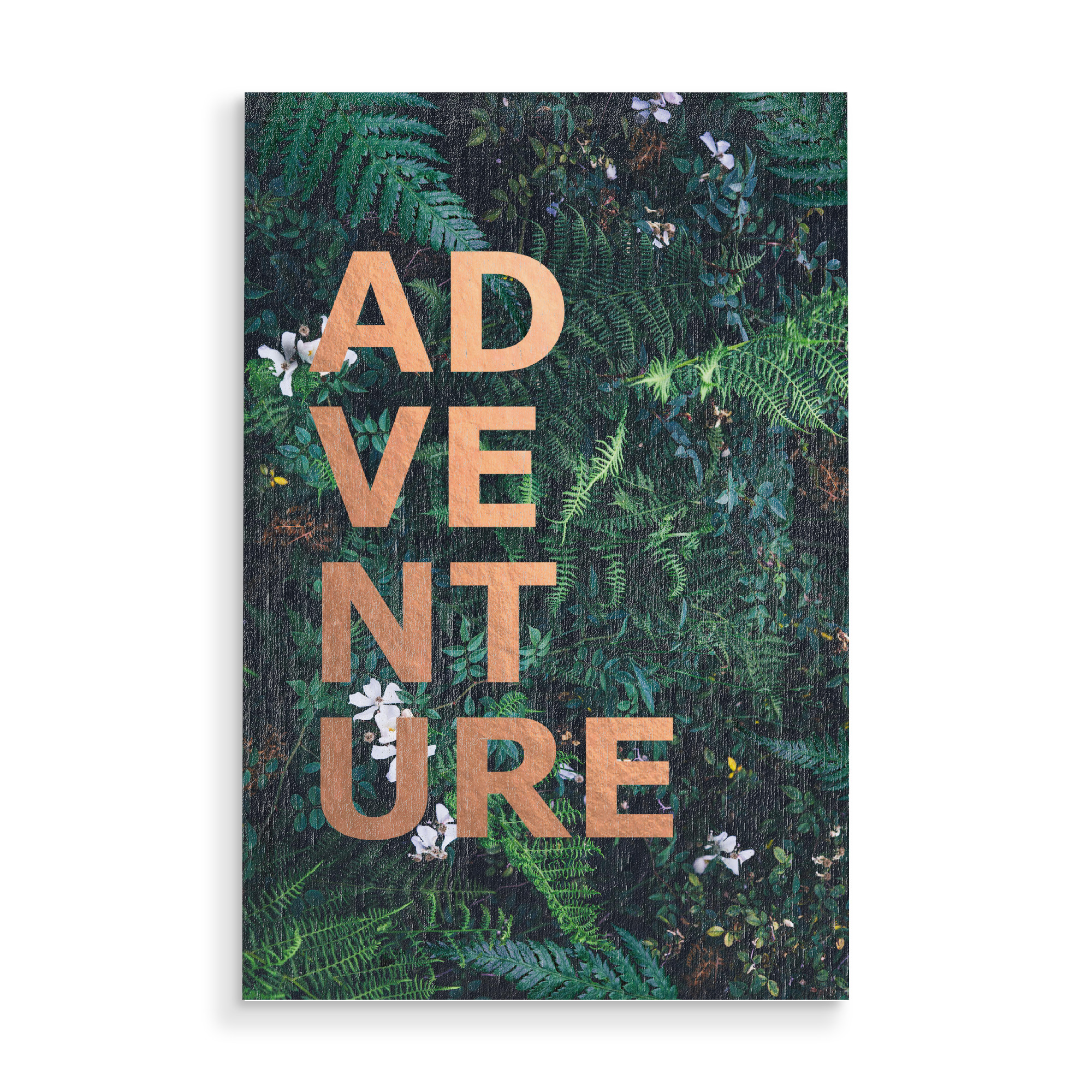 Holzbild "Adventure Fern" artboxONE - Typografie,Natur,Festivals