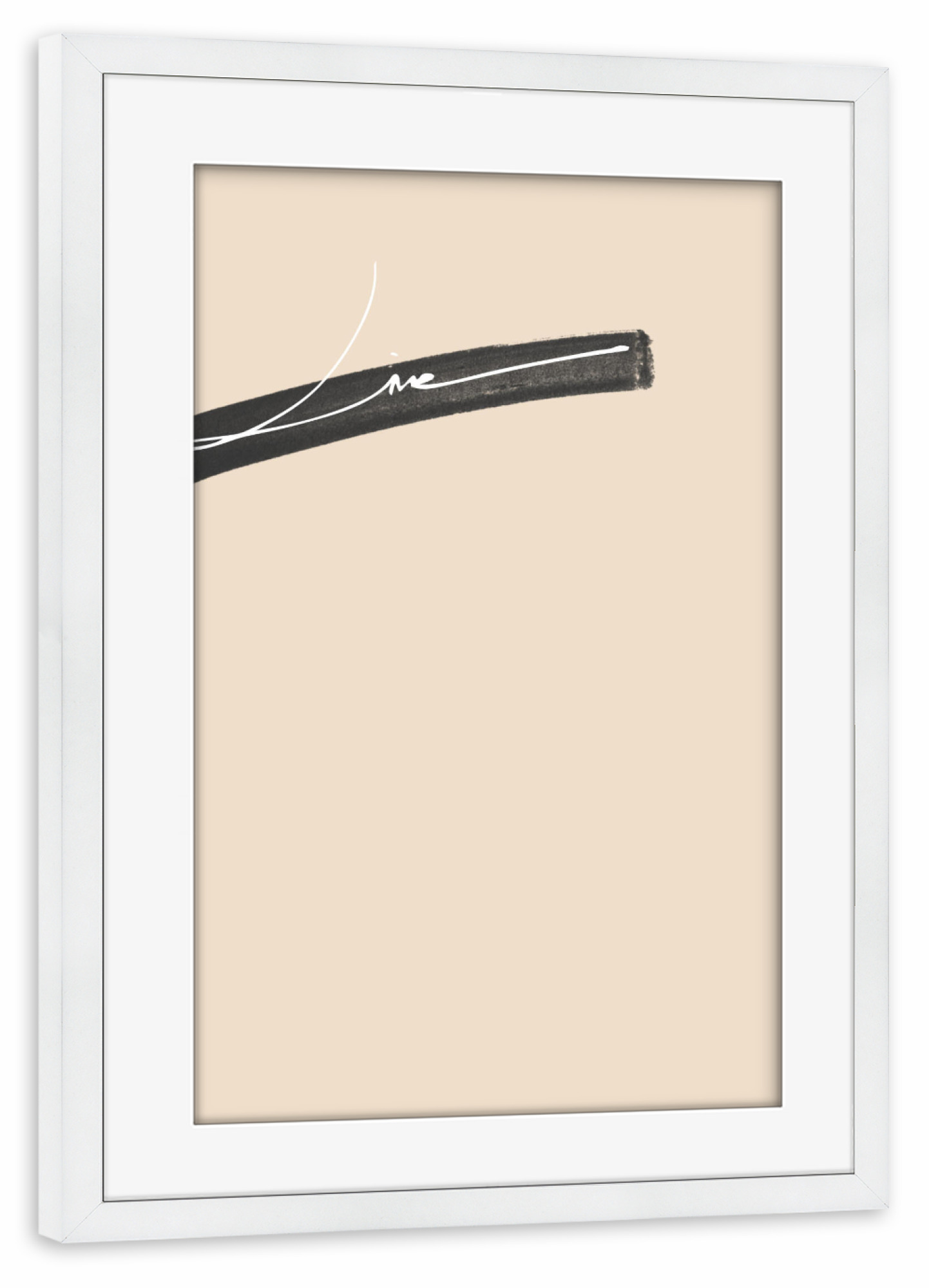 Poster mit Rahmen weiß "Live" artboxONE - Typografie,Liebe