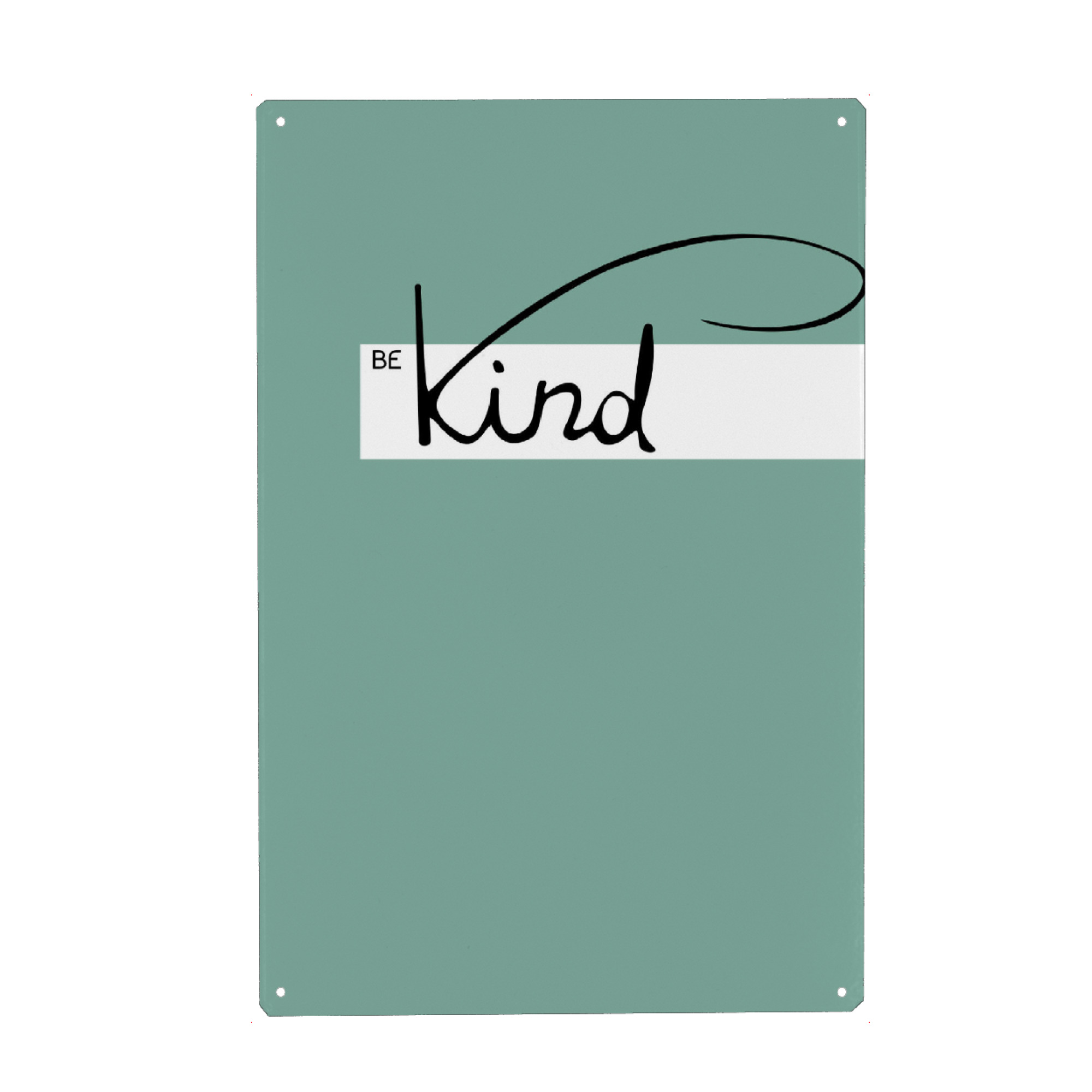 Metall Poster "Be Kind" artboxONE - Typografie