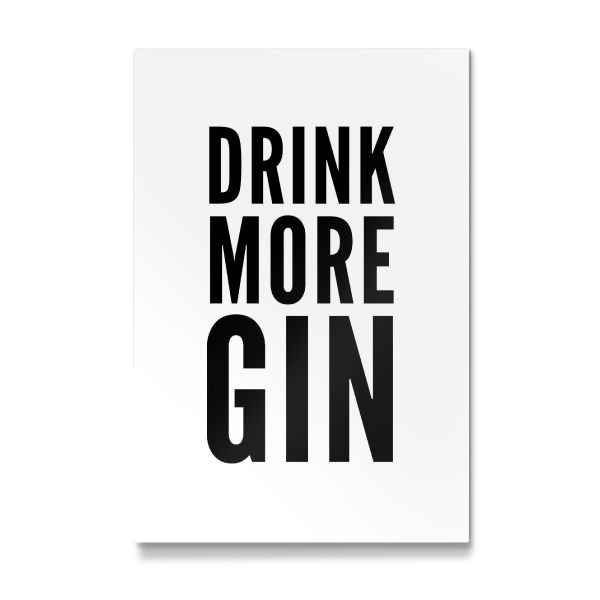 Galerie-Print "DRINK MORE GIN" 30x20 cm artboxONE